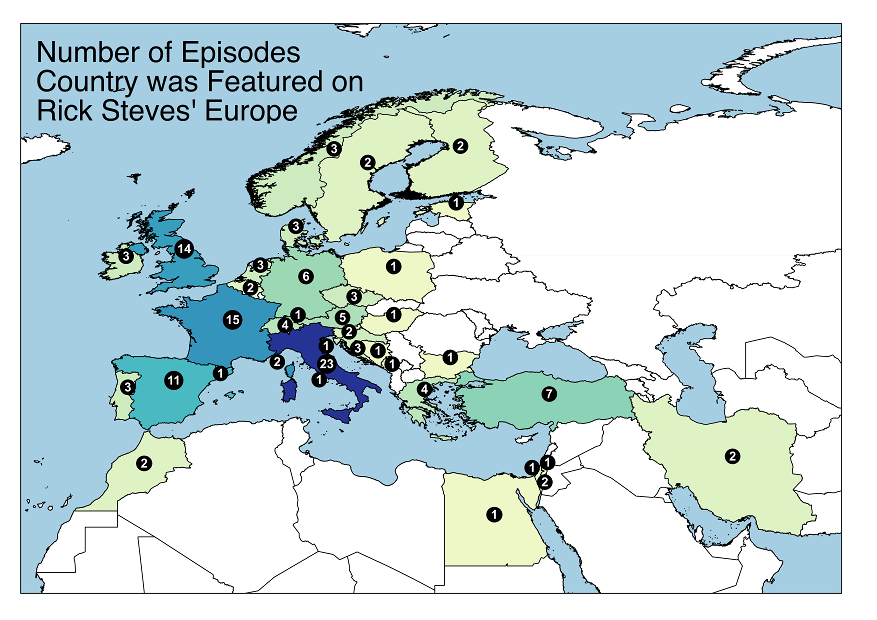 Rick Steves Country Count