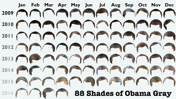 Crops of Obama's Hair